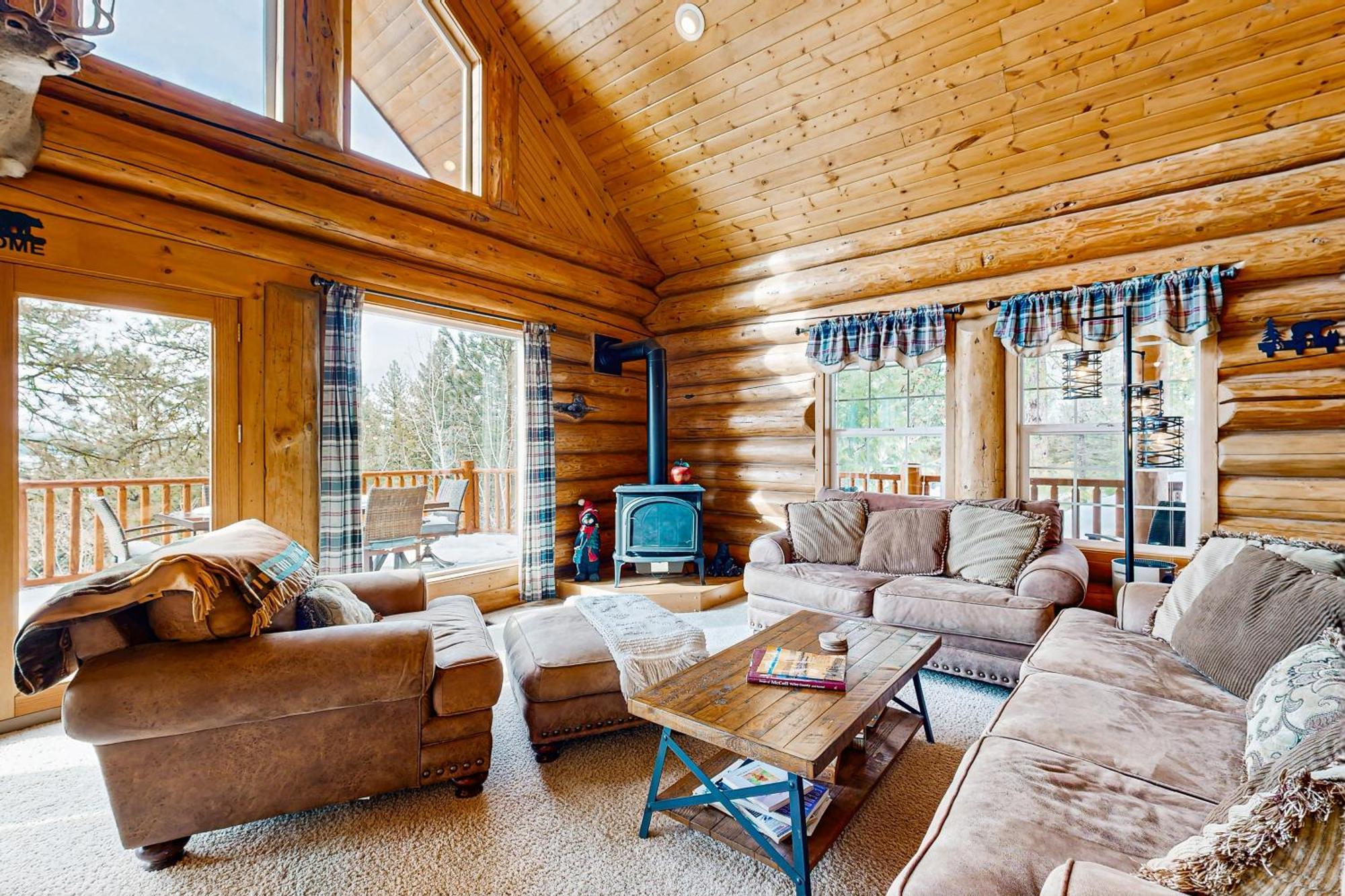 Cascade Lakeview Log Cabin Exteriör bild