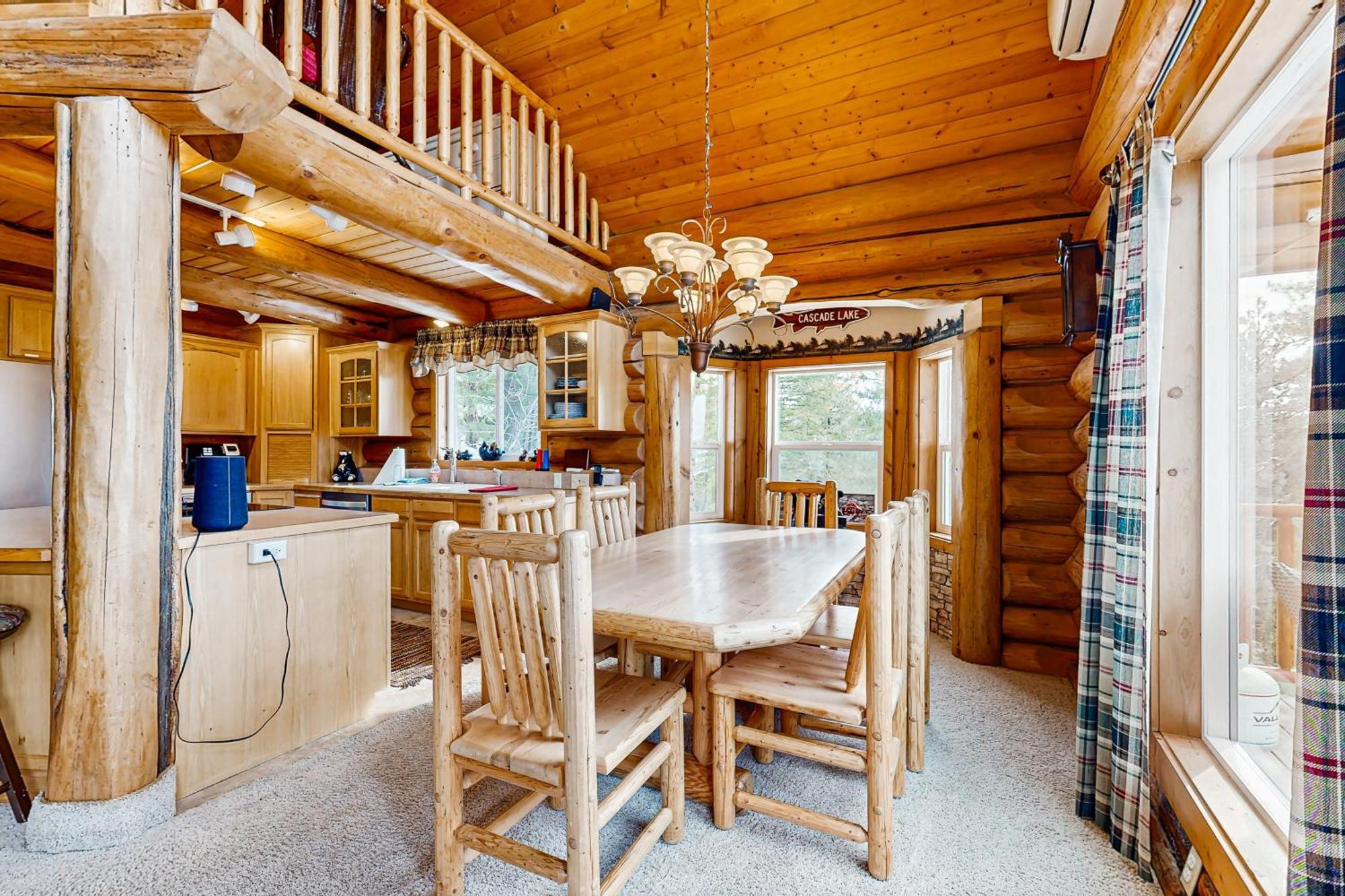 Cascade Lakeview Log Cabin Exteriör bild